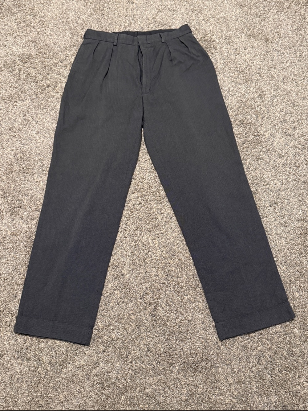 Polo Ralph Lauren Men’s 32x30 Chino Dress Pants Gray Cuffed Cotton Trousers